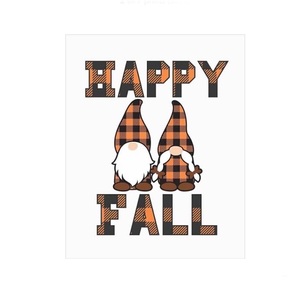 Happy Fall 🍁 Gnome Print